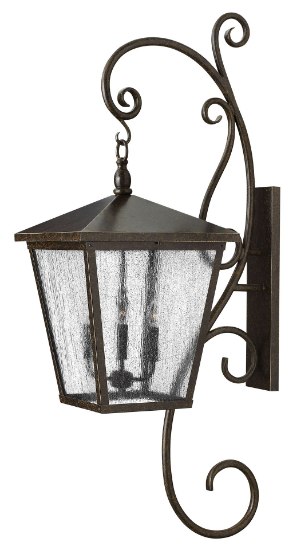 Picture of 5w Outdoor Trellis CAND. LED Clear Seedy Regency Bronze Extra Large Wall Mount