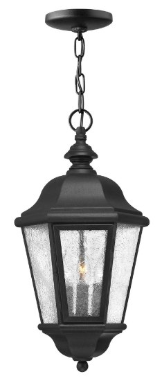 Foto para 5w Outdoor Edgewater CAND. LED Clear Seedy Black Hanging