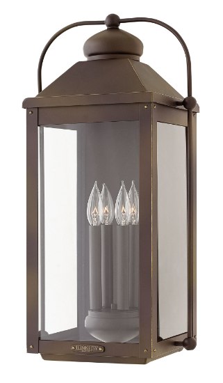 Picture of 5w Outdoor Anchorage CAND. LED Clear Light Oiled Bronze Extra Large Wall Mount