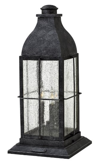 Picture of 5w Outdoor Bingham CAND. LED Clear Seedy Greystone Pier Mount