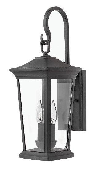 Picture of 60w Outdoor Bromley CAND Clear Museum Black Small Wall Mount