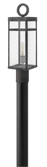 Picture of 100w Outdoor Porter MED Clear Aged Zinc Post Top/ Pier Mount