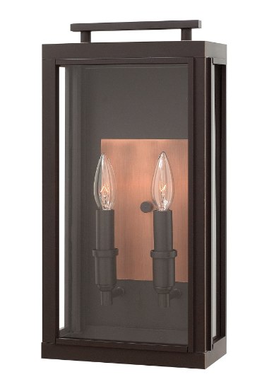 Picture of 5w Outdoor Sutcliffe CAND. LED Clear Oil Rubbed Bronze Medium Wall Mount