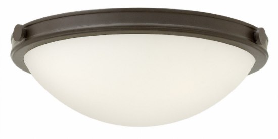 Picture of 16w Foyer Maxwell LED Etched Opal Oil Rubbed Bronze Flush Mount