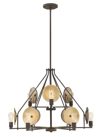 Foto para 100w Chandelier Boyer MED Oil Rubbed Bronze Two Tier