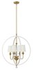 Picture of 60w Chandelier Waverly CAND Warm White Stem Hung Single Tier