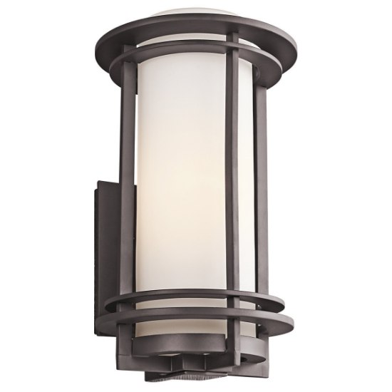 Foto para 26w 17" Pacific Edge Architectural Bronze Fluorescent Gu-24 1-Light Outdoor Wall Lantern