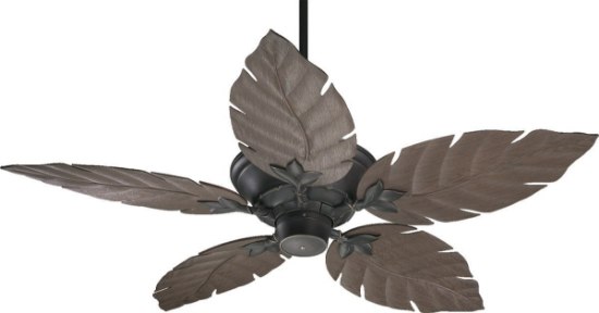 Foto para 67w 52" Monaco Old World with Walnut Blades Outdoor Ceiling Fan