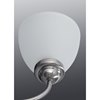 Foto para 500w 26" Heart 5 Light MED Brushed Nickel Etched Glass Chandelier