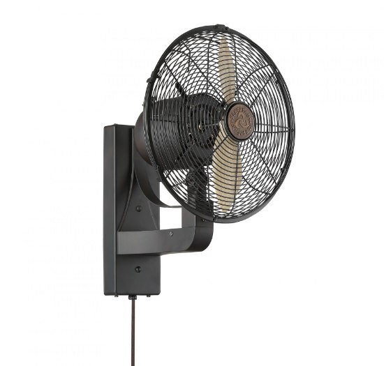 Foto para 31.5w 12" Skyy English Bronze with Solid Beechwood Blades Damp Wall Fan