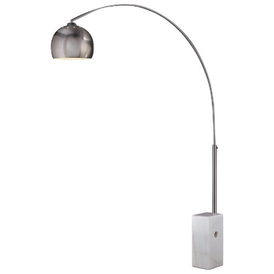 Foto para 150w SW 1 Light Arc Floor Lamp Brushed Nickel