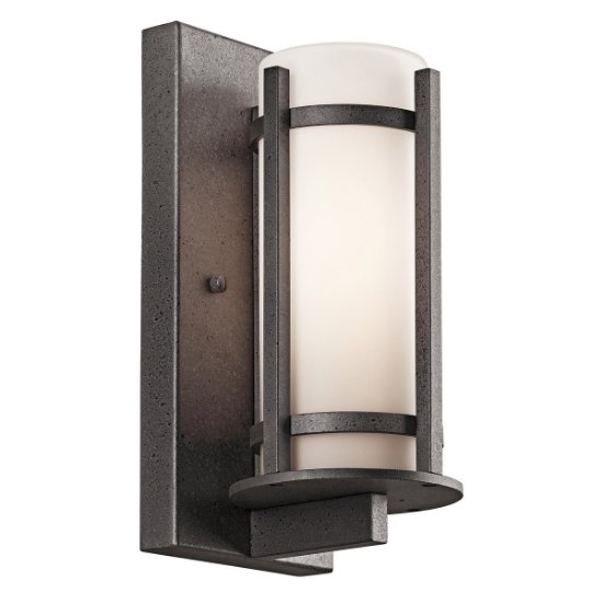 Picture of 100w 11" Camden Anvil Iron E26 A19 MED 1-Light Outdoor Wall Lantern