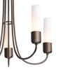 Picture of 60w 23" Portico 5-Light Coastal Bronze Opal Glass Candelabra Std (47") Outdoor Pendant