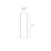 Picture of 16w 730lm 30K 11" C-4 Brushed Aluminum WW LED Wall Sconce