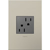 Foto para 15a adorne Magnesium 2-Module Tamper Resistant Duplex Outlet