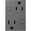 Foto para 15a adorne Magnesium Plus-Size Tamper Resistant GFCI Duplex Outlet