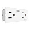 Picture of 15a 3" adorne White 2-Outlet Modular Outlet