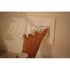 Foto para adorne Plastics Gloss White 2-Gang Wall Plate