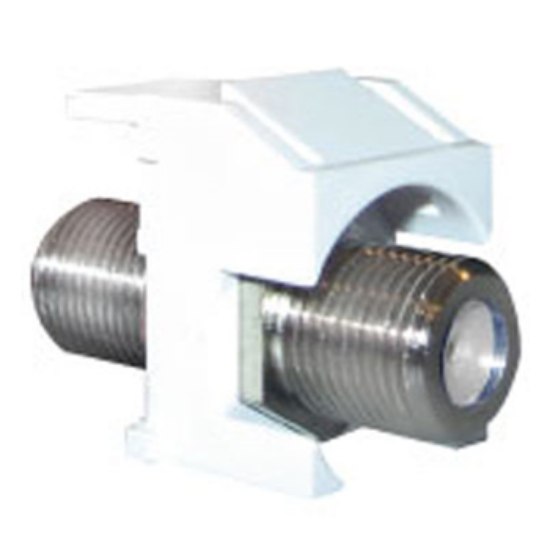 Foto para adorne Keystone White Video F-Connector Insert