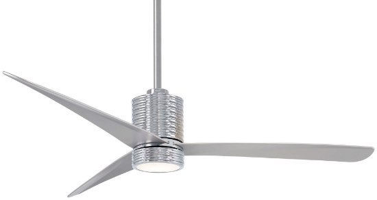 Foto para 50w WW 56" Mojave Chrome w/Silver 3-Blade LED Ceiling Fan