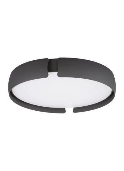 Picture of 22.4w 1002lm 277v 14" Lifo Gray 90cri WW LED Flushmount