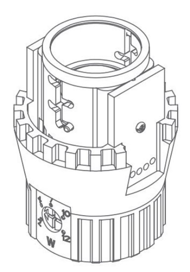 Picture of 12w 505lm 27k 12VAC 3" Bronze on Aluminum SW LED Landscape Inground Replacement Light Engine Module