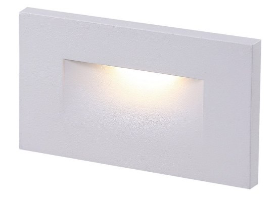 Picture of 3w 30k 100lm 120v White Aluminum Indoor Outdoor WW LED Step Light