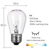 Picture of 11w 27k S14 Clear E26 Medium Candelabra SW Outdoor Commercial Grade String Incandescent Light Bulb