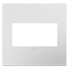 Foto para adorne Plastics Powder White 2-Gang Wall Plate