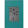 Foto para adorne Plastics Turquoise Blue 1-Gang 3 Module Wall Plate