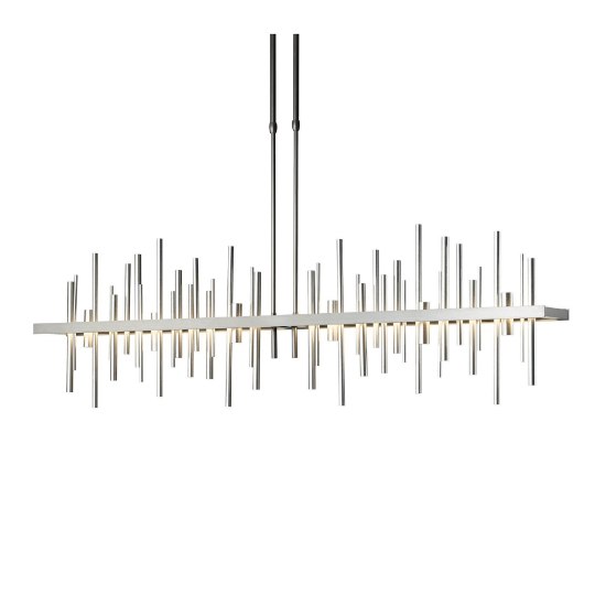 Picture of 57w 2415lm 27k 52" Cityscape Soft Gold w/Vintage Platinum Accents Large Linear SW LED Pendant