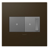 Foto para adorne Plastics Bronze 2-Gang Wall Plate