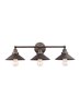 Foto para 225w (3 x 75w) 32" Hooper 3 Light Antique Bronze Vanity Wall Light