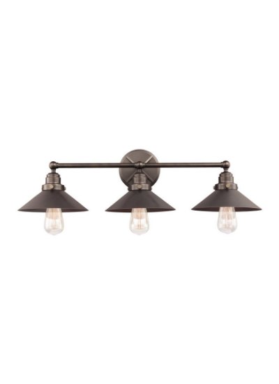 Picture of 225w (3 x 75w) 32" Hooper 3 Light Antique Bronze Vanity Wall Light