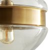 Picture of 60w 10" Garrison Antique Brass Clear Glass 1-Light E26 A19 Round Pendant