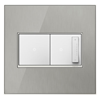 Picture of adorne Real Materials Brushed Stainless 2-Gang Wall Plate