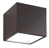 Picture of 30.5w 2334lm 30K 5.5" 120-277v Bloc Bronze Cube Up & Down WW LED Outdoor Wall Light