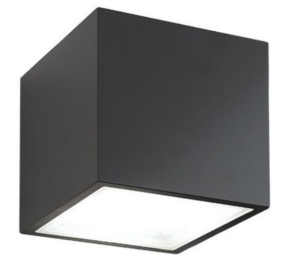 Picture of 30.5w 2334lm 30K 5.5" 120-277v Bloc Black Cube Up & Down WW LED Outdoor Wall Light