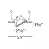 Foto para 4" 12v Signature White Gu5.3 MR16 Directional Low Voltage Adjustable Airtight Recessed Spot Trim