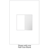 Foto para adorne White Half-Module Blank Insert