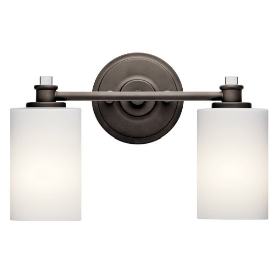 Foto para 200w (2x100w) 14" Joelson Olde Bronze E26 A19 MED 2-Light Wall Vanity