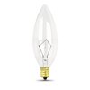 Foto para 60w 27k Clear Torpedo Tip Chandelier E12 SW Incandescent Light Bulb