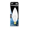 Foto para 60w 27k Clear Torpedo Tip Chandelier E12 SW Incandescent Light Bulb