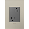 Picture of 15a adorne Magnesium Tamper Resistant Plus-Size 3-Module Duplex Outlet