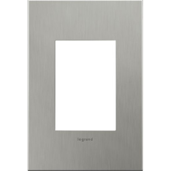 Picture of adorne Cast Metals Brushed Stainless Steel 1-Gang+ 3 Module Wall Plate