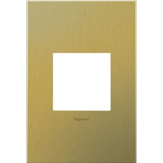 Foto para adorne Cast Metals Brushed Brass 1-Gang 2-Module Wall Plate