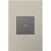 Picture of adorne Cast Metals Satin Nickel 1-Gang 2-Module Wall Plate