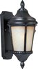 Picture of 9w 455lm 30k 7x16" Odessa Cast 1-Light Espresso Latte Glass WW LED Outdoor Wall Lantern