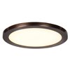 Picture of 15w 1100lm 30k 120v 7½" Disc Bronze Acrylic SSL Dedicated LED Damp Location White Dimmable Round WW LED Flush Mount