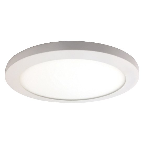 Picture of 15w 1100lm 30k 120v 7½" Disc White Acrylic SSL Dedicated LED Damp Location White Dimmable Round WW LED Flush Mount